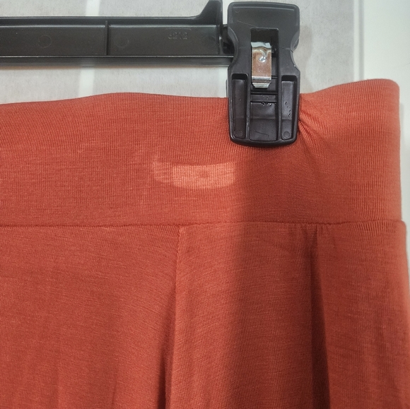 NWT Torrid Orange Super Soft Button Up Skirt Mini Pockets Plus Size: 0X (12) - Picture 4 of 7